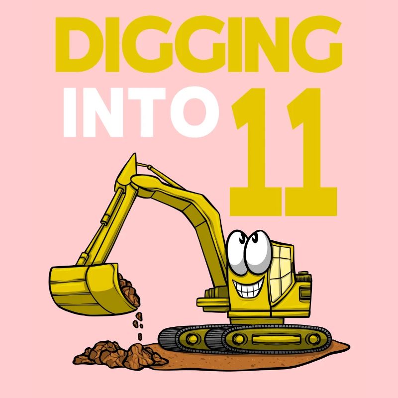 Baggerfahrer gräbt sich in 11 Geburtstag