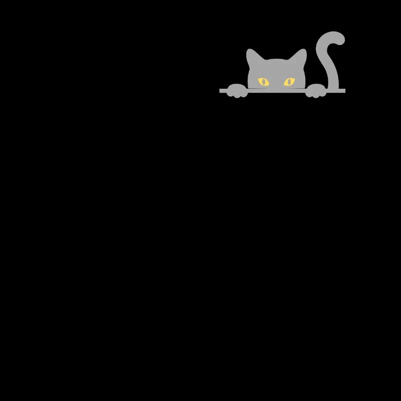 Drôle de chat regardant de sa poche