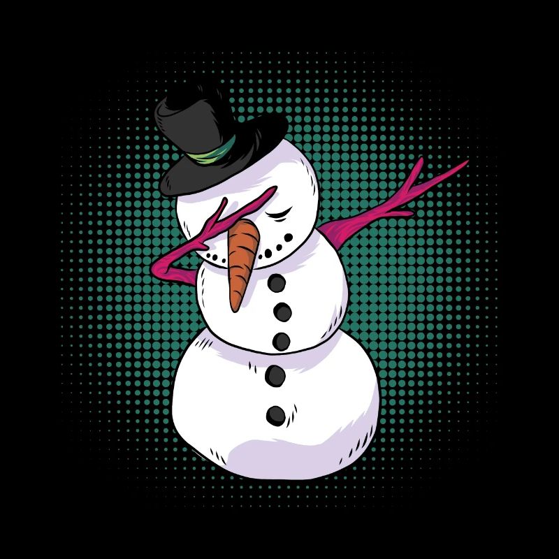 Dabbing Schneeman Christmas Sleeping Shirt Gift