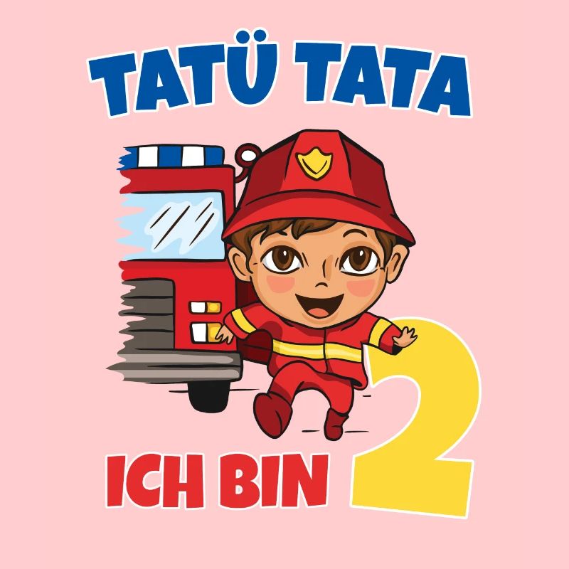Ich bin 2 Feuerwehr Geburtstagsshirt 2. Geburtstag