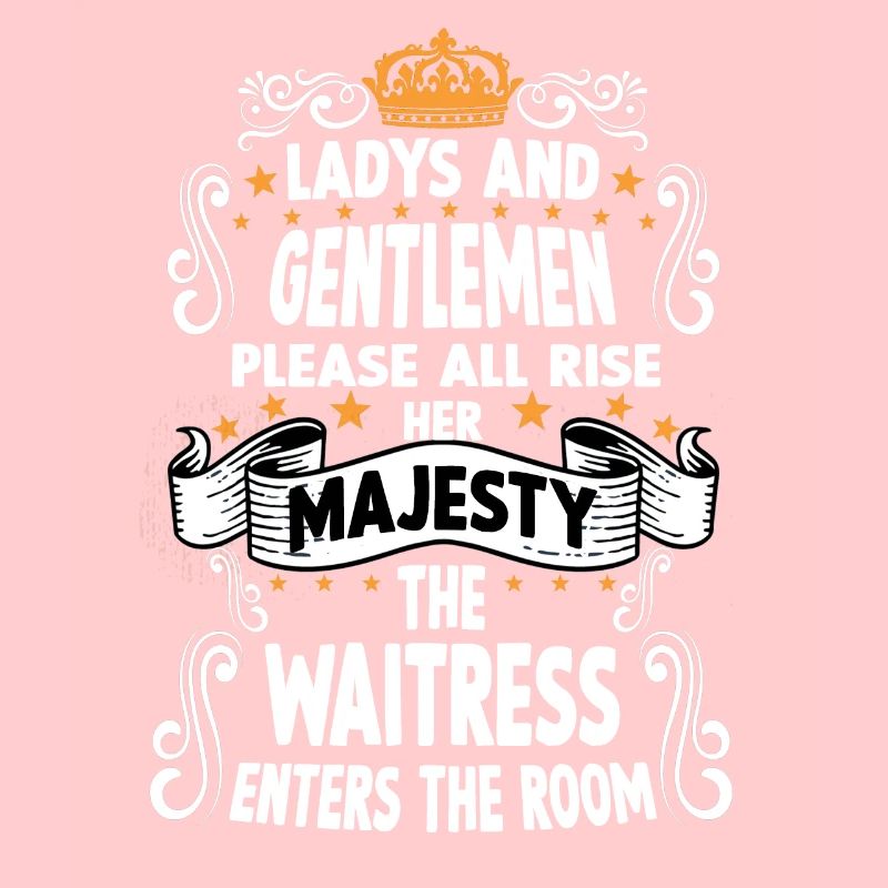 Kellnerin T witziges Spruch Motiv Kellnerin