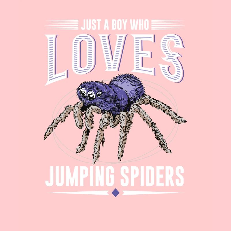 Juste un garçon qui aime les araignées sauteuses, araignée