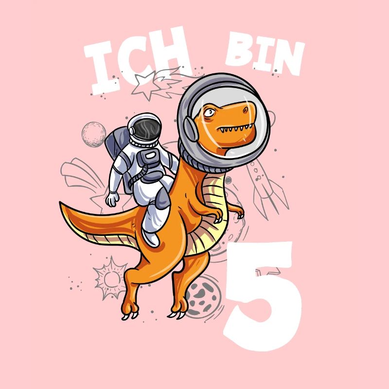 Ich bin 5 Jahre Weltall 5. Geburtstag