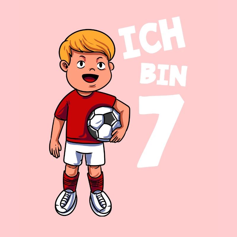 Ich bin 7 Jahre Fußball 7. Geburtstag