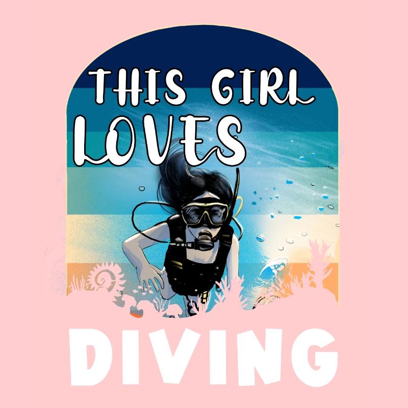 Diving Girl Tauchen Geschenk