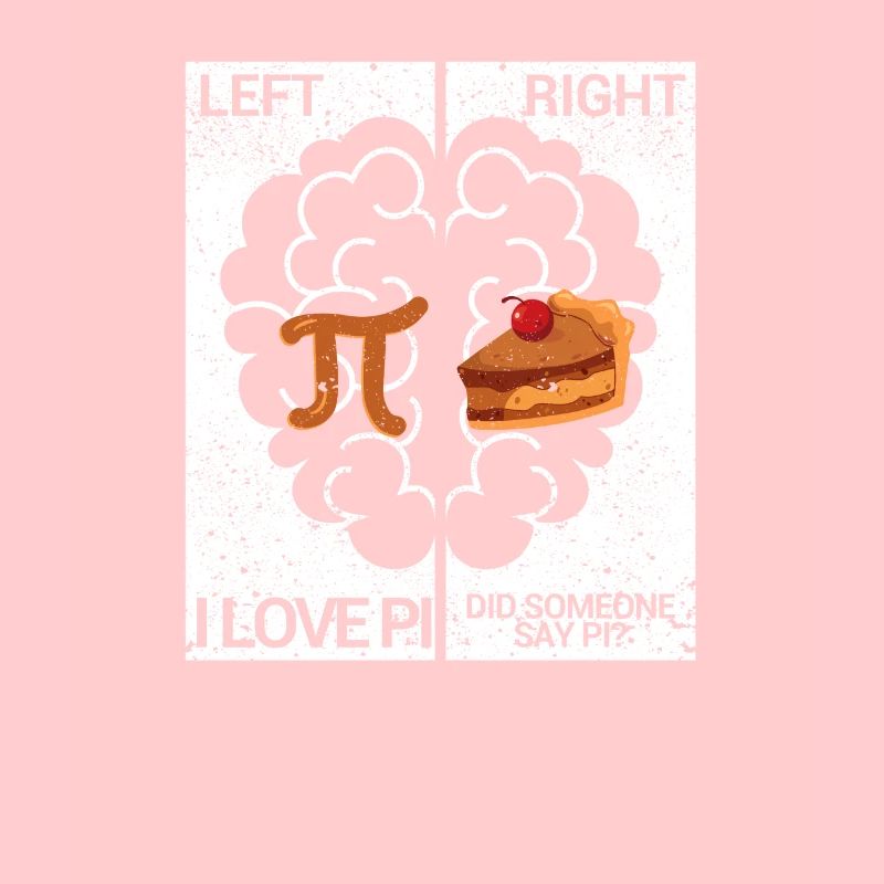 Left Pi Right Cake Funny Math Chemistry Student