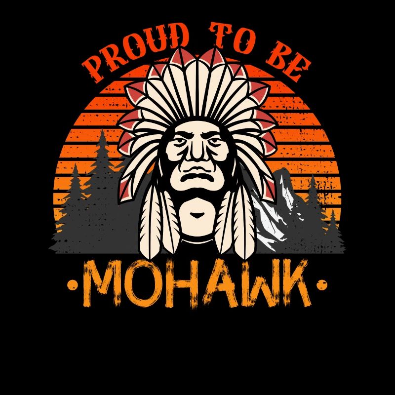 Stolz darauf, Mohawk-Indianer zu sein