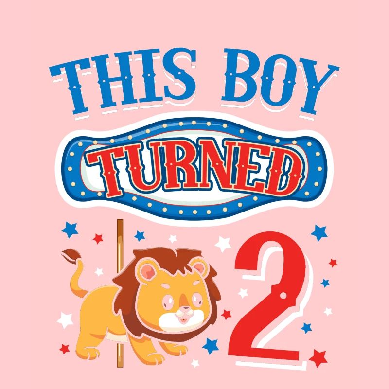 Karussell-geburtstagsfeier-löwe Dieser Junge