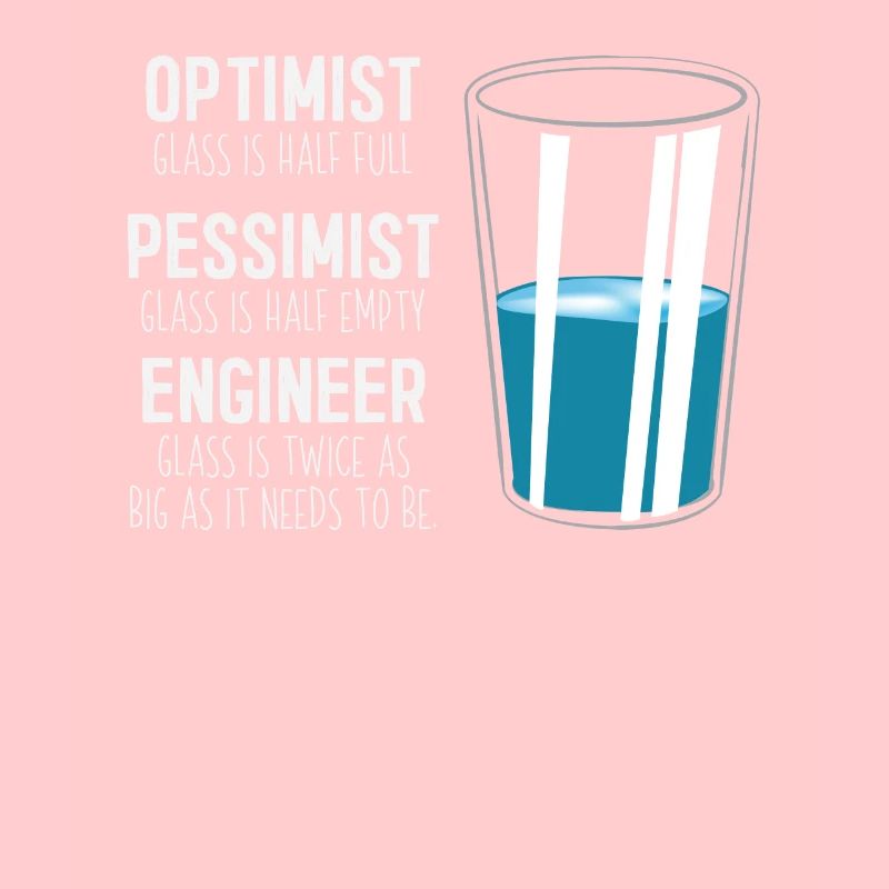 Funny Engineering Computer Civil Optimist Glas