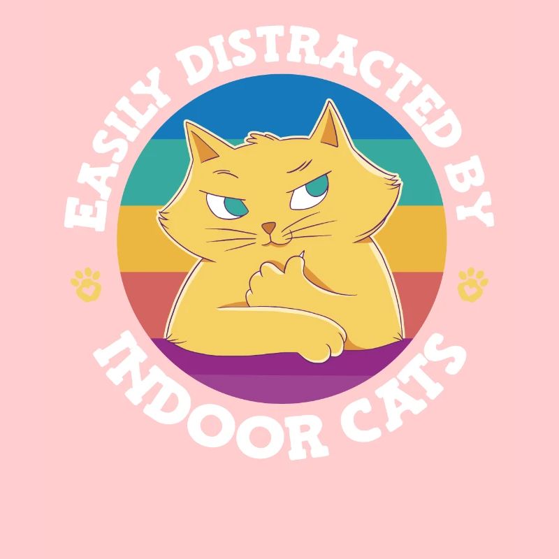 Facilement distrait par les chats d’intérieur