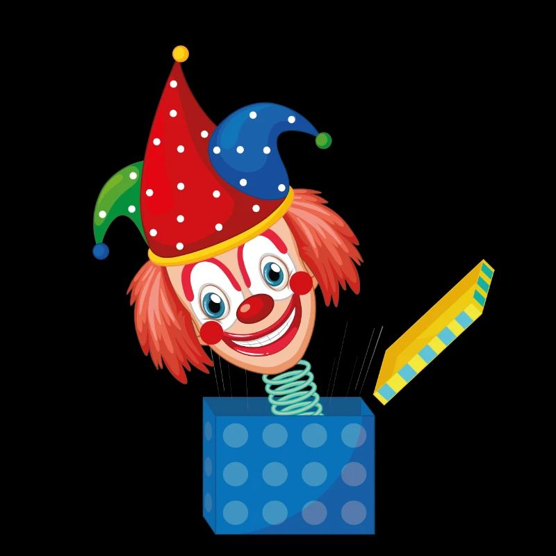 Costume de Carnaval Clown Kasper de la boîte Carnaval
