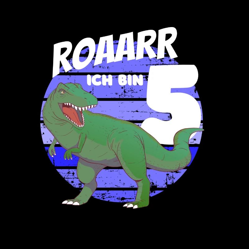 Dinosaurier T-Rex Geburtstag Ich bin jetzt schon 5