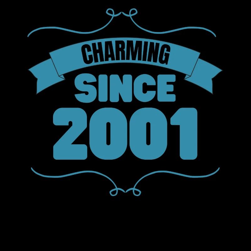 22. Geburtstags Party Geschenk Charmant seit 2001