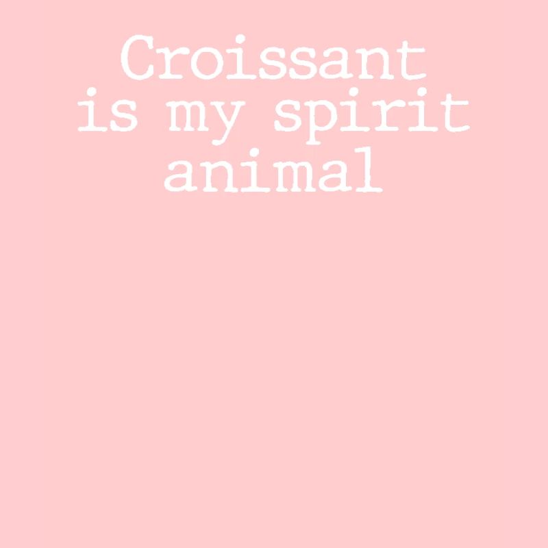 Lustiger Croissant Spruch