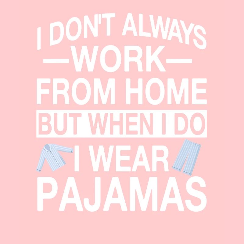 Bureau à domicile en pyjama