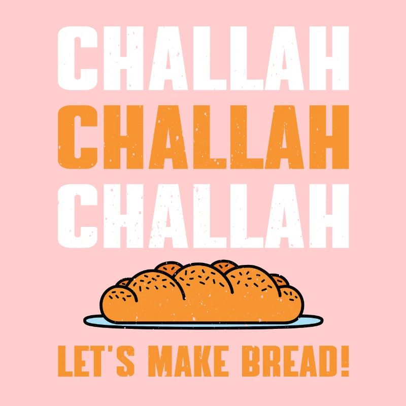 Funny challah bread baking for Shabbat