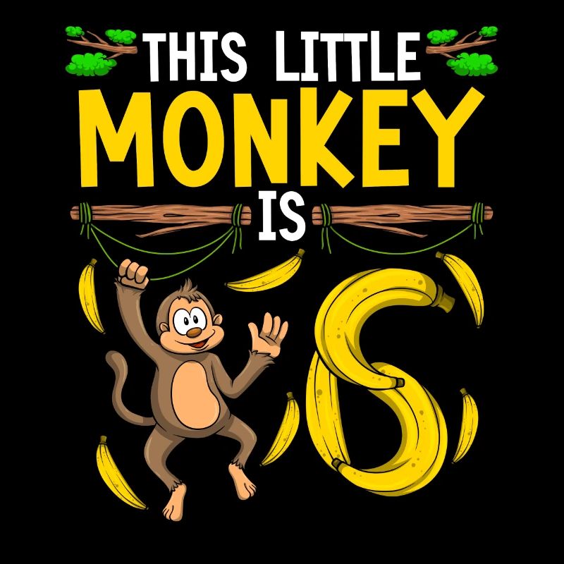 Monkey Birthday 6th Monkey Theme Party Enfants