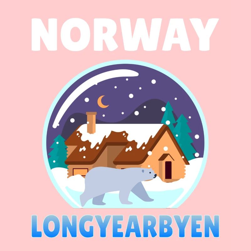 Norwegen Longyearbyen Geschenkidee retro bergen