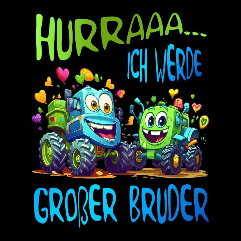 Großer Bruder Traktor und Kipplader - Hurra Bruder