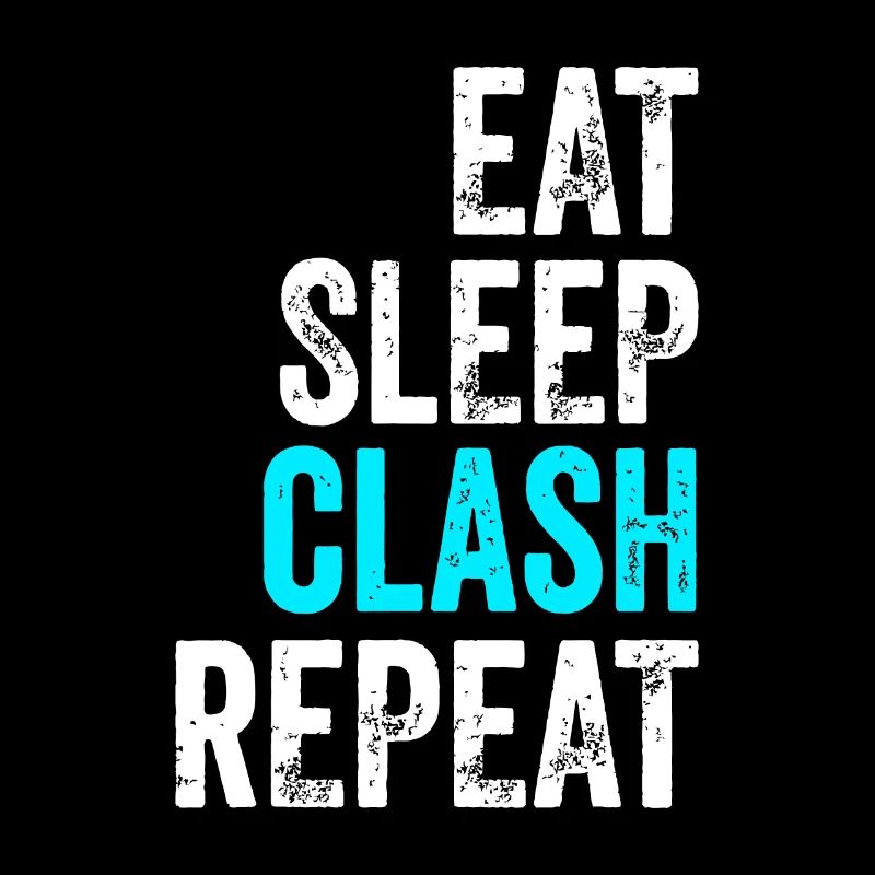 Mens Gaming Clan Idee Eat Sleep Clash Repeat