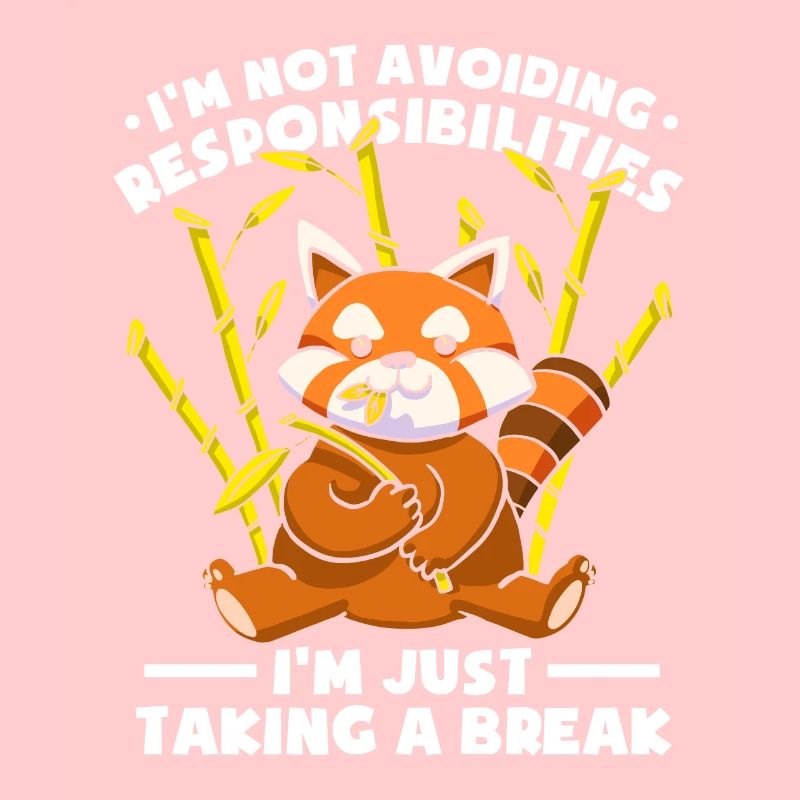 Eine Pause machen Roter Panda