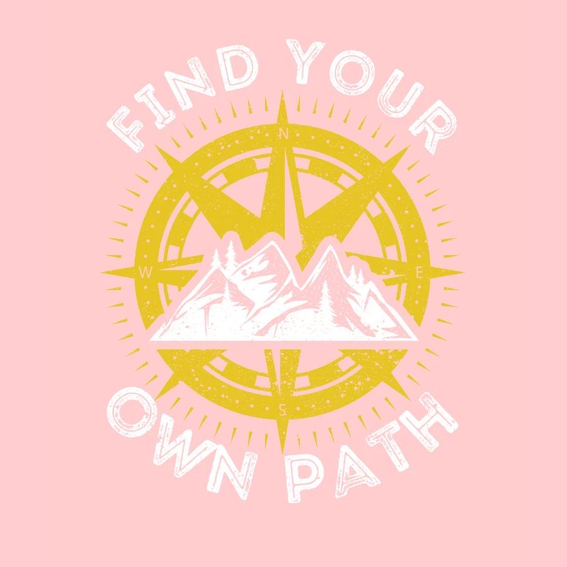 Finde deinen eigenen Weg Bergkompass Lustiges