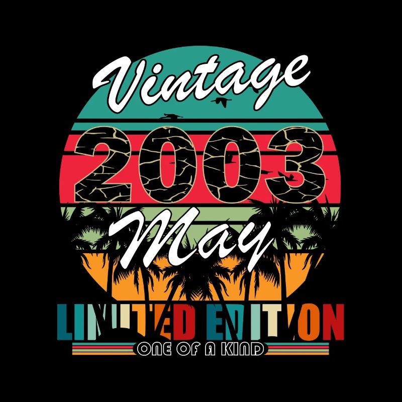 Mai 2003 20 ans Anniversaire Vintage Idée cadeau