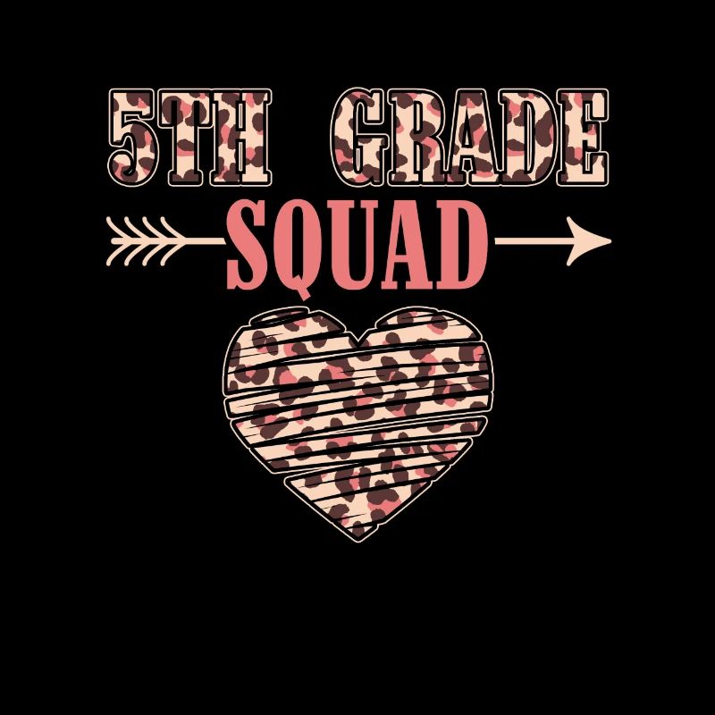 5th Grade Squad Teacher Fifth Student Team Back