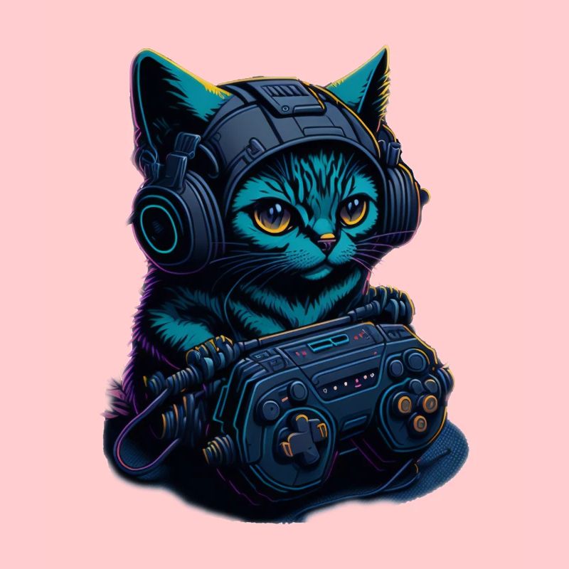 Gaming Katze