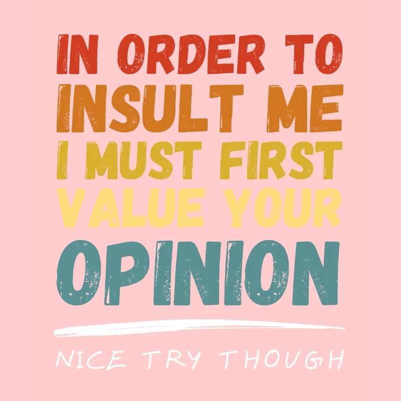 I don't Value Your Opinion Nice Try Though
