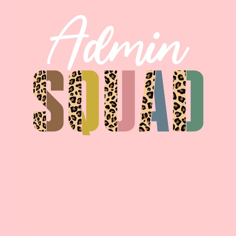 Admin squad leopard print