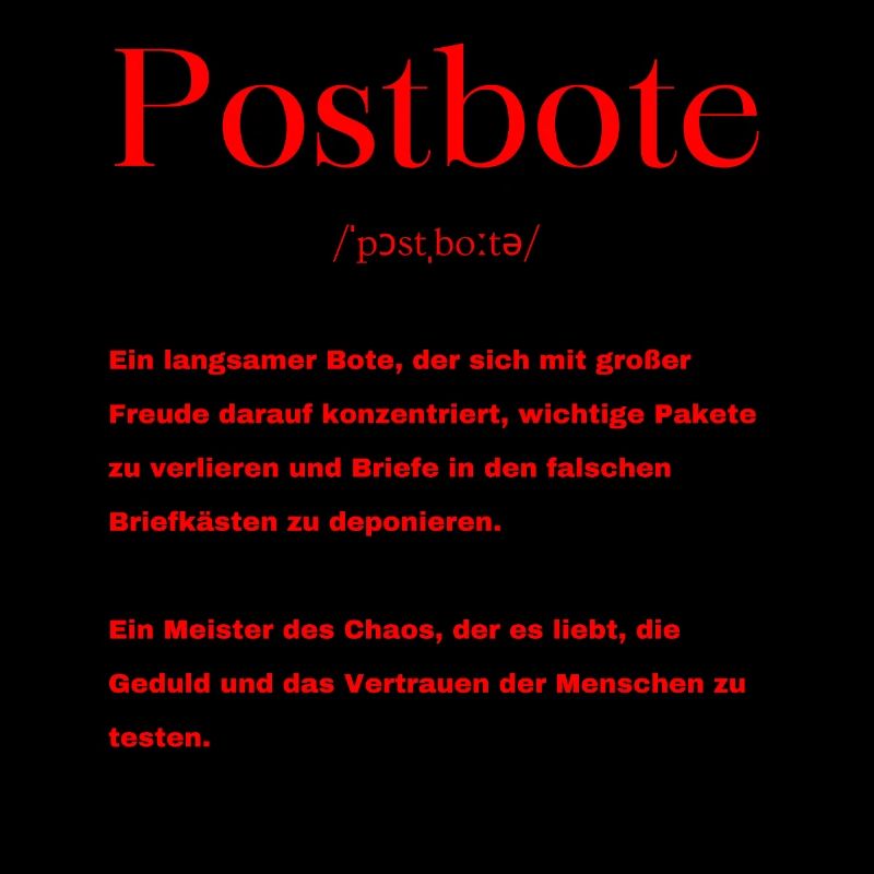 Postbote Definition
