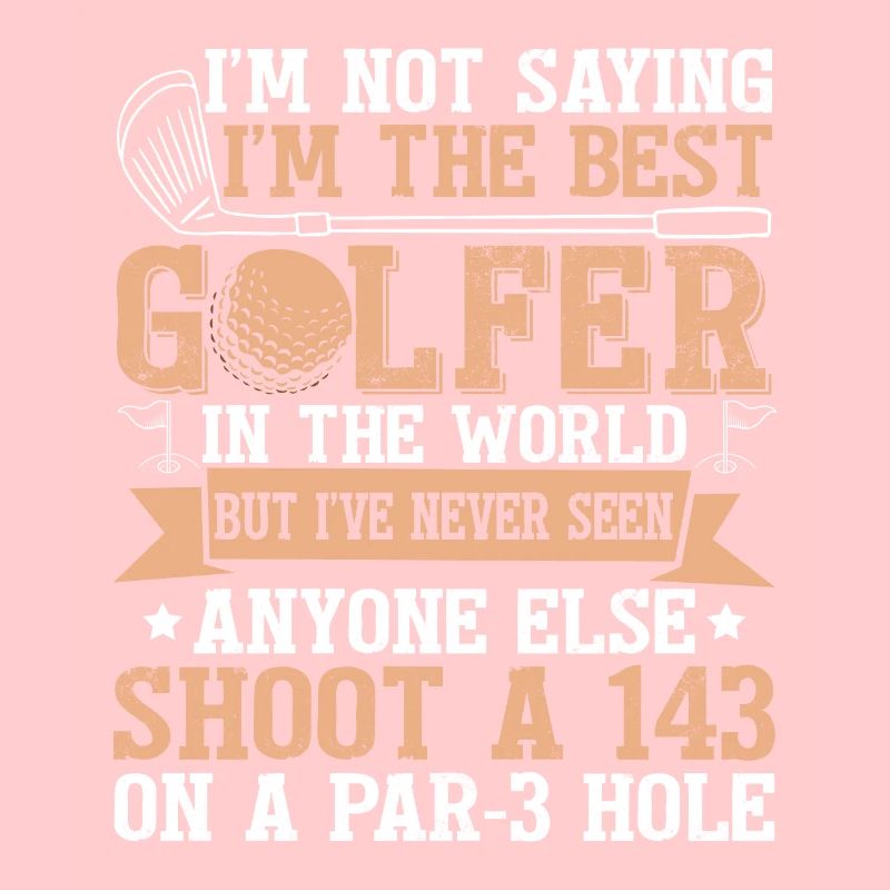 Funny Golf Player Golfing