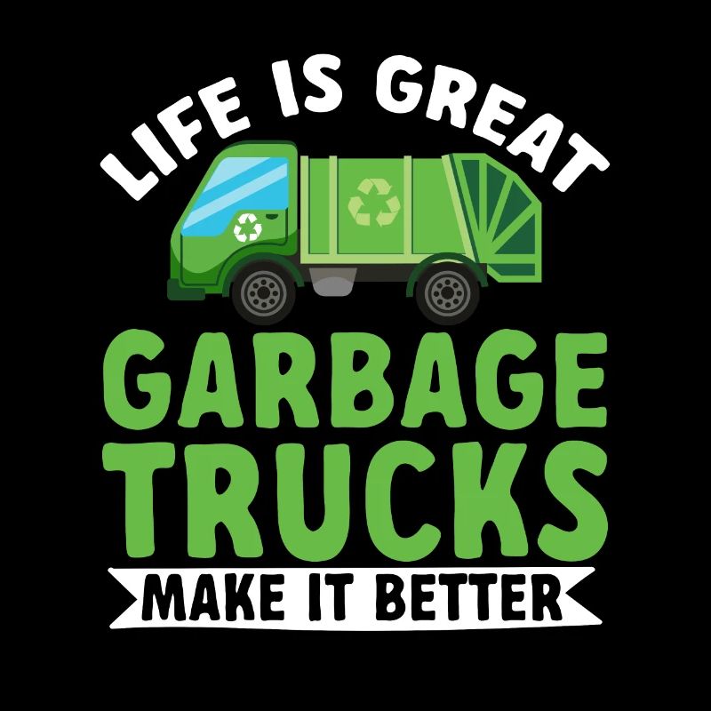 Garbage trucks, garbage day, garbage collection