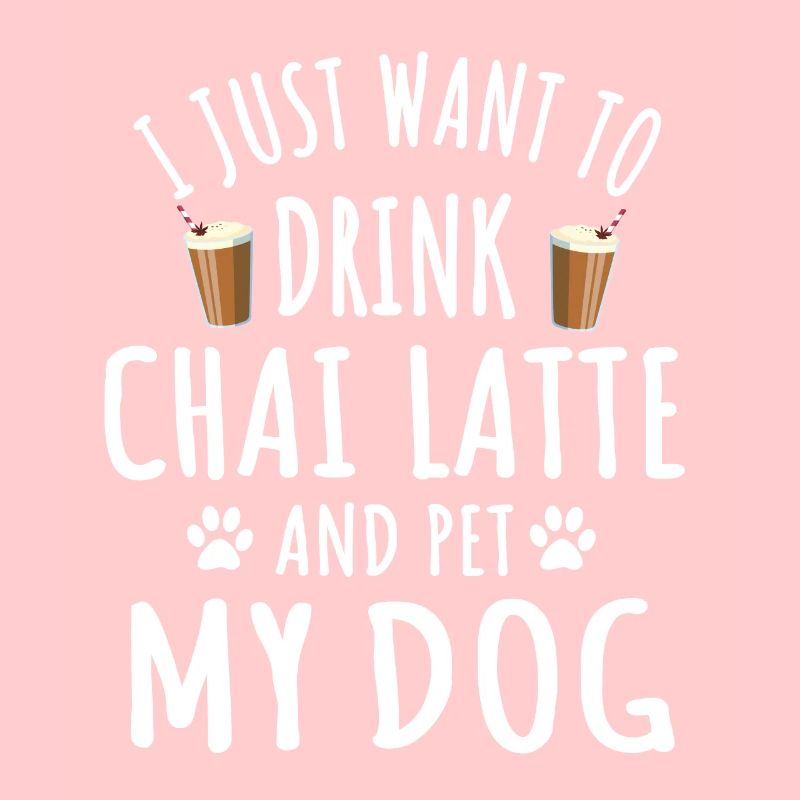 Drôle de Chai Latte et propriétaire de chien