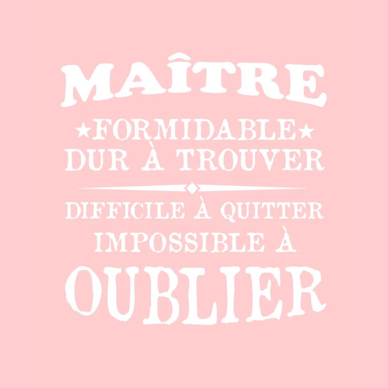 Maître formidable idée cadeau maître d'école