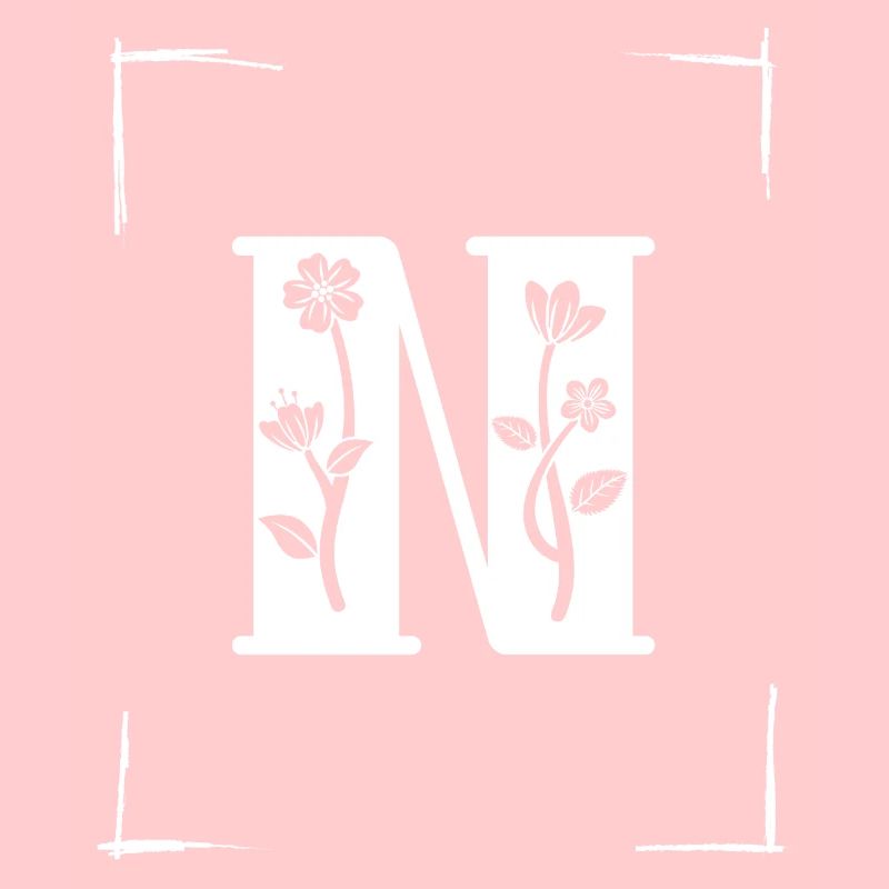 letter N initial