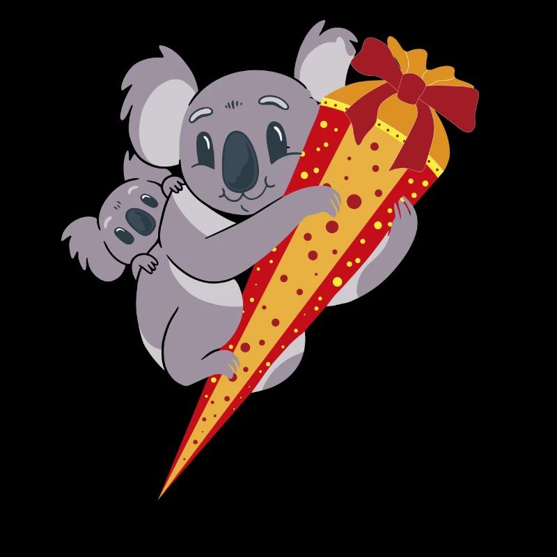 Koala School Cone Back to School School Child ABC Sagittarius