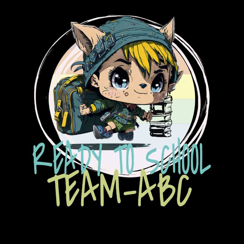 Petite elfe débutante avec cartable Team ABC