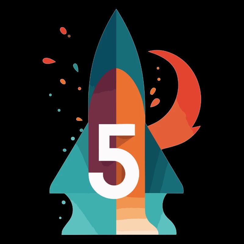 5.Geburtstag Rakete