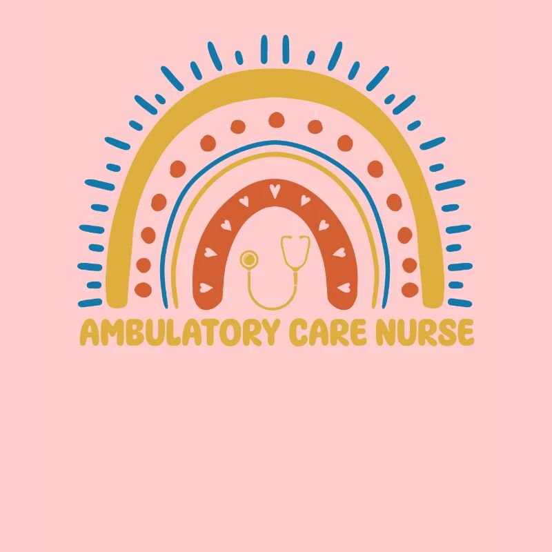 Ambulante Krankenschwester Boho Regenbogen