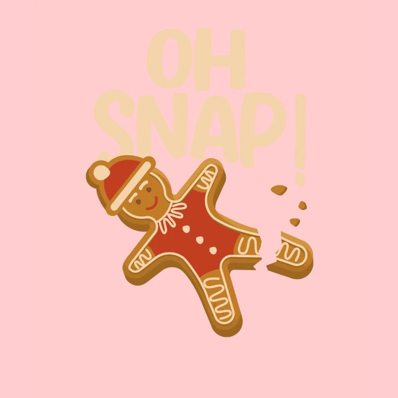 Oh Snap Gingerbread Man Weihnachtsplätzchen Xmas