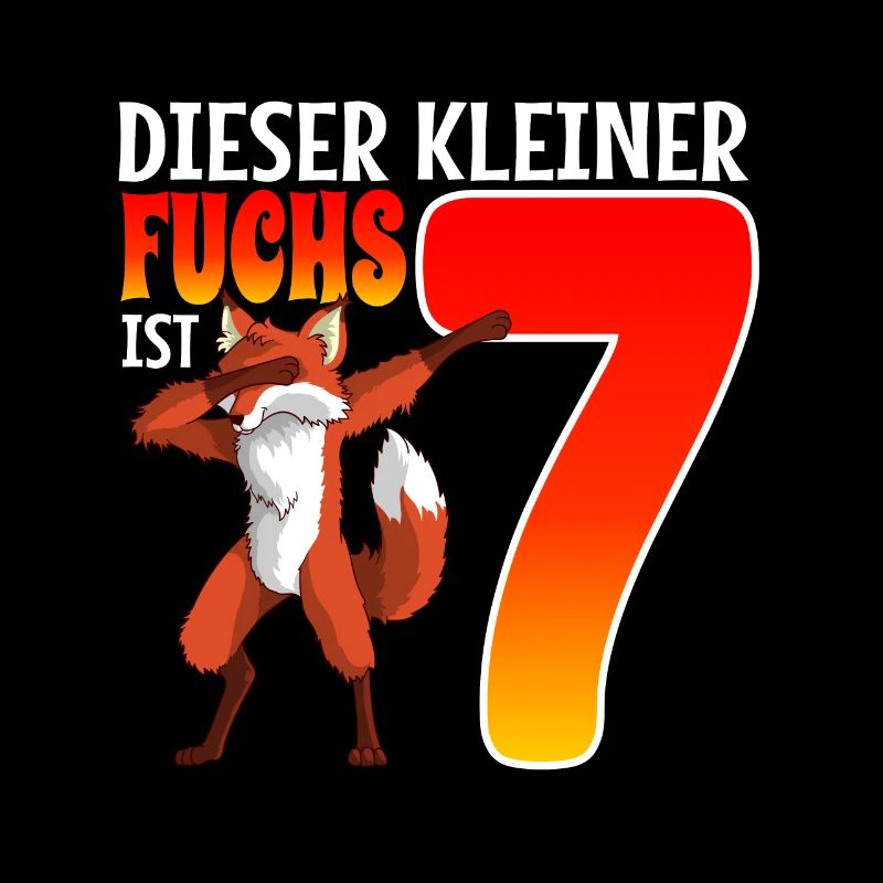 7. Geburtstag fuchs Junge Mädchen Geburtstag