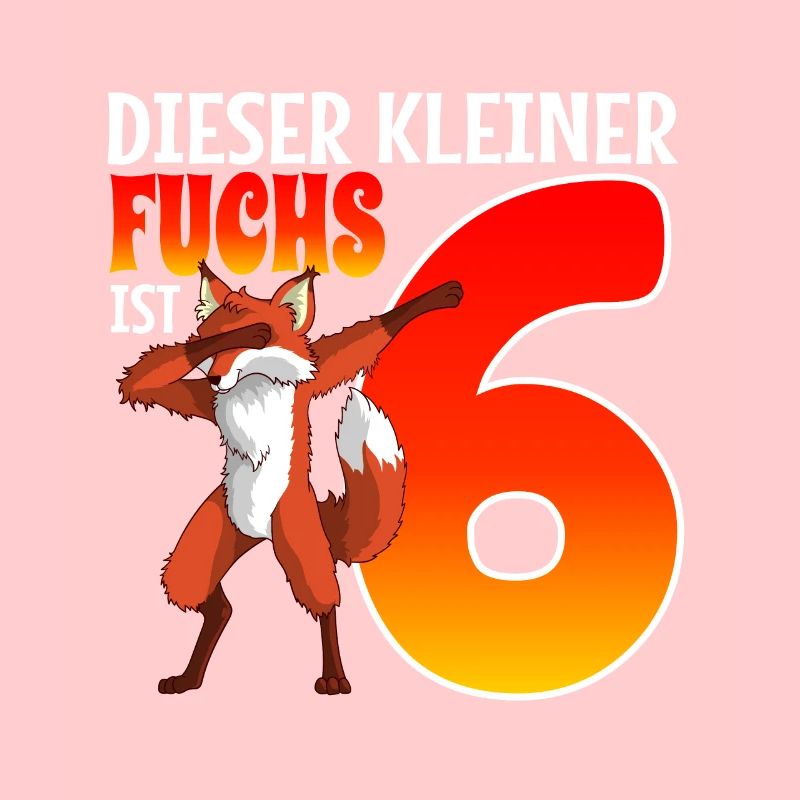 6. Geburtstag fuchs Junge Mädchen Geburtstag