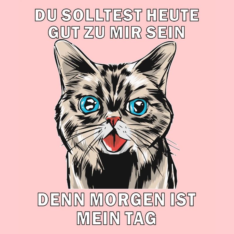 KATZE DU SOLLTEST HEUTE GUT ZU MIR SEIN