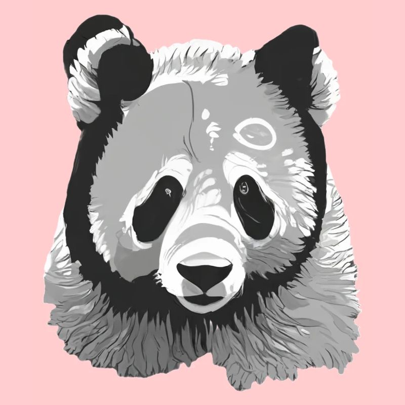 Bébé Panda Stylisé