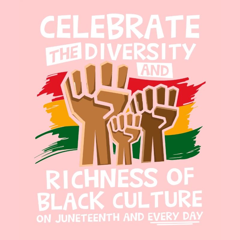 Feiern Sie die Vielfalt Juneteenth