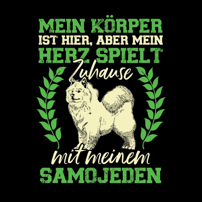 Samojede spielt Zuhause Samojedenspitz