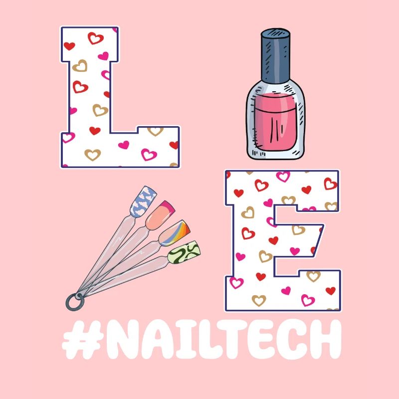 Nail Technician Valentine's Day Design