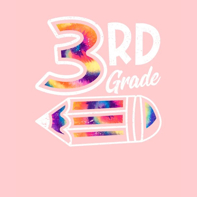 Hallo 3. Klasse Dritte Lehrer Student Tie Dye
